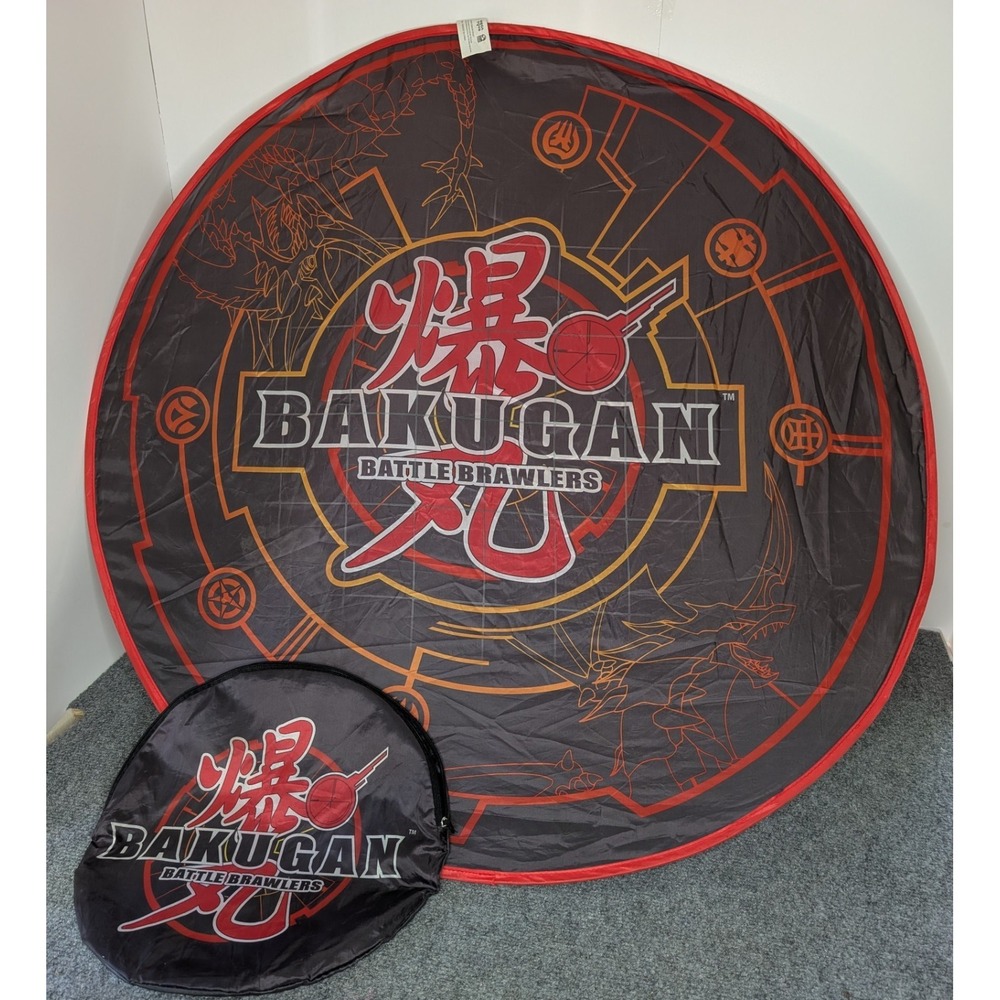 Bakugan Battle Brawlers 34" Foldable Play Mat Saucer‎ with Case Spin Master Toy